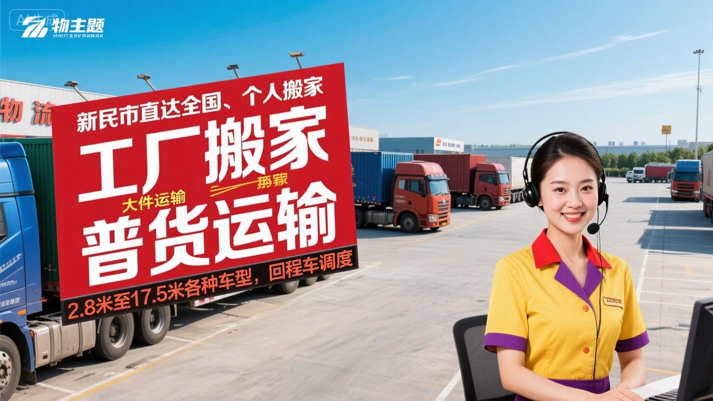 新民物流公司,信息部,配貨站,找車?yán)?搬家公司電話號碼多少